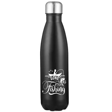Gone Fishing Stainless Steel Water Bottle